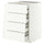 METOD / MAXIMERA base cb 4 frnts/2 low/3 md drwrs, white/Aspudden matt white, 60x60 cm