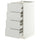 METOD / MAXIMERA base cb 4 frnts/2 low/3 md drwrs, white/Aspudden light grey, 40x60 cm