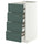 METOD / MAXIMERA base cb 4 frnts/2 low/3 md drwrs, white/Aspudden dark grey-green, 40x60 cm