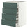 METOD / MAXIMERA base cb 4 frnts/2 low/3 md drwrs, white/Aspudden dark grey-green, 60x60 cm