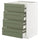 METOD / MAXIMERA base cb 4 frnts/2 low/3 md drwrs, white/Axstad grey-green, 60x60 cm