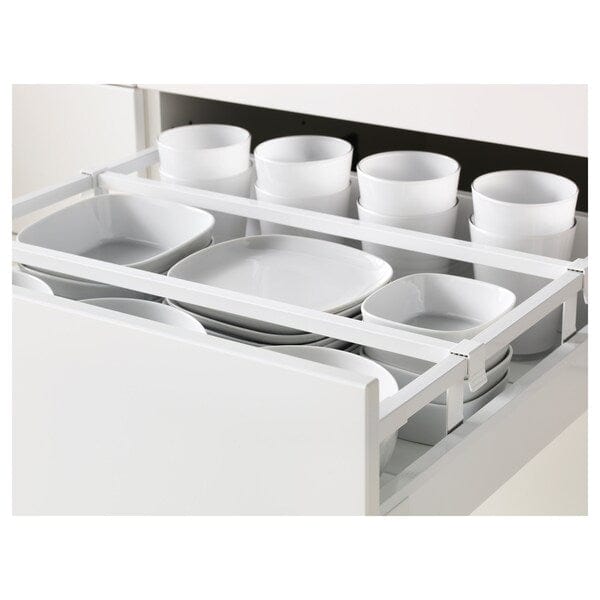 Ikea METOD / MAXIMERA - Base cb 4 frnts/2 low/3 md drwrs, white/Bodbyn off-white, 60x60 cm