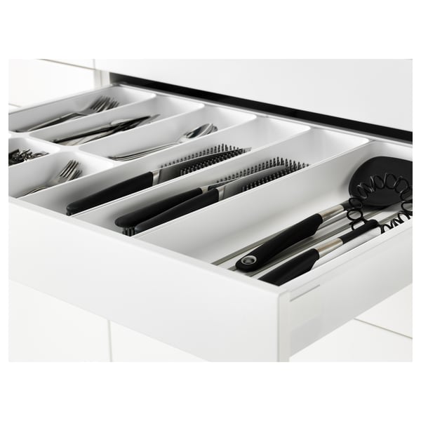 METOD / MAXIMERA - METOD / MAXIMERA Base cb 4 frnts/2 low/3 md drwrs, white/Bodbyn grey, 80x60 cm