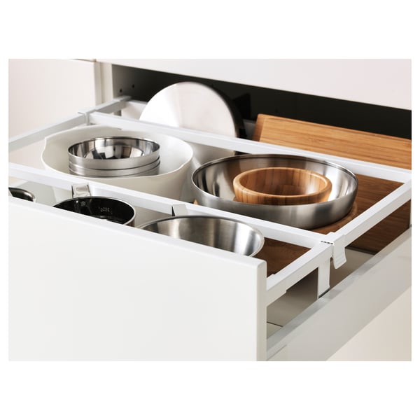 METOD / MAXIMERA - METOD / MAXIMERA Base cb 4 frnts/2 low/3 md drwrs, white/Bodbyn grey, 60x60 cm
