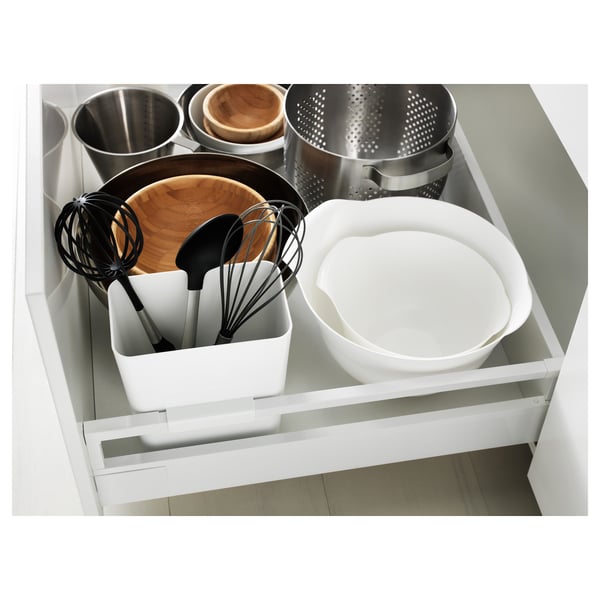 METOD / MAXIMERA - METOD / MAXIMERA Base cb 4 frnts/2 low/3 md drwrs, white/Bodbyn grey, 80x60 cm