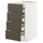 METOD / MAXIMERA base cb 4 frnts/2 low/3 md drwrs, white/Havstorp brown-beige, 40x60 cm