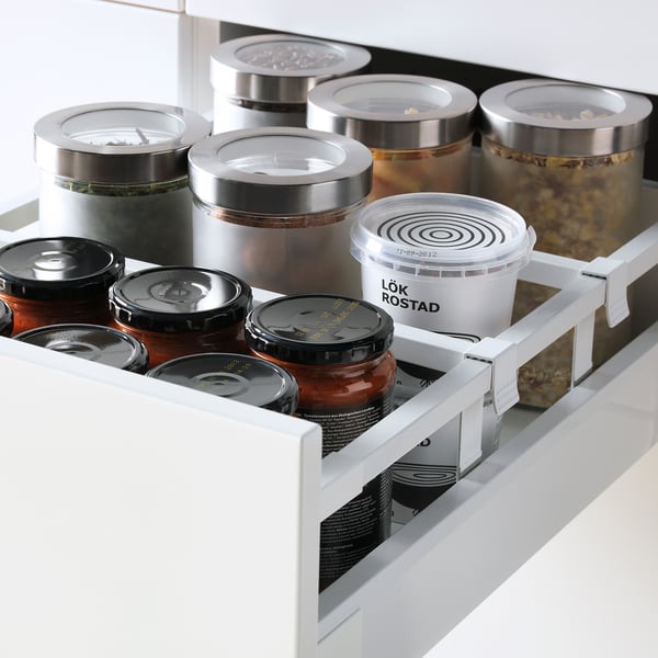 METOD / MAXIMERA - 4front/2drawer low/3medi cabinet , 40x60 cm