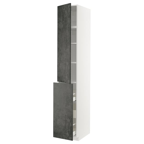 METOD / MAXIMERA - Cabinet al/elem estr/3cass/1ant/2rip , 40x60x240 cm