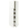 METOD / MAXIMERA hi cab w 2 doors/4 drawers, white/Aspudden matt white, 60x60x200 cm
