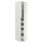 METOD / MAXIMERA hi cab w 2 doors/4 drawers, white/Aspudden light grey, 60x60x240 cm