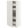 METOD / MAXIMERA high cabinet with drawers, white/Aspudden light grey, 60x60x140 cm
