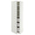 METOD / MAXIMERA high cabinet with drawers, white/Aspudden light grey, 60x60x200 cm