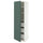 METOD / MAXIMERA high cabinet with drawers, white/Aspudden dark grey-green, 60x60x200 cm