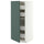 METOD / MAXIMERA high cabinet with drawers, white/Aspudden dark grey-green, 60x60x140 cm