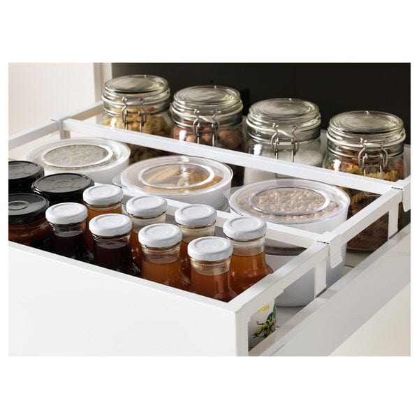 Ikea METOD / MAXIMERA - High cabinet with drawers, white/Nickebo matt anthracite , 60x60x140 cm