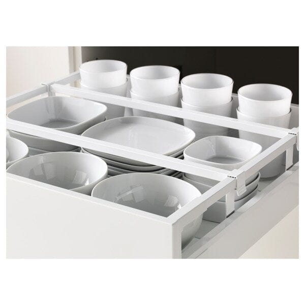 Ikea METOD / MAXIMERA - High cabinet with drawers, white/Nickebo matt anthracite , 60x60x140 cm