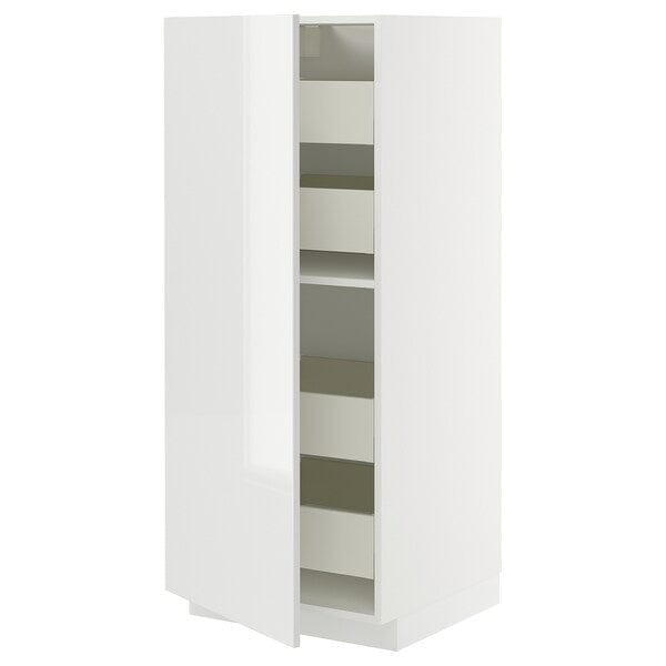 Ikea METOD / MAXIMERA - High cabinet with drawers, white/Ringhult white, 60x60x140 cm