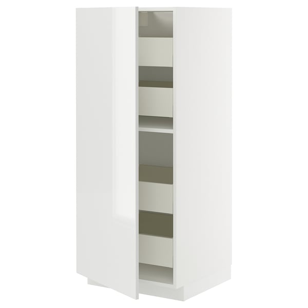 METOD / MAXIMERA high cabinet with drawers, white/Ringhult white, 60x60x140 cm