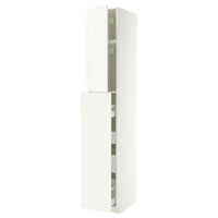 METOD / MAXIMERA hc w p-o func 1dr/4drw, white/Aspudden matt white, 40x60x240 cm