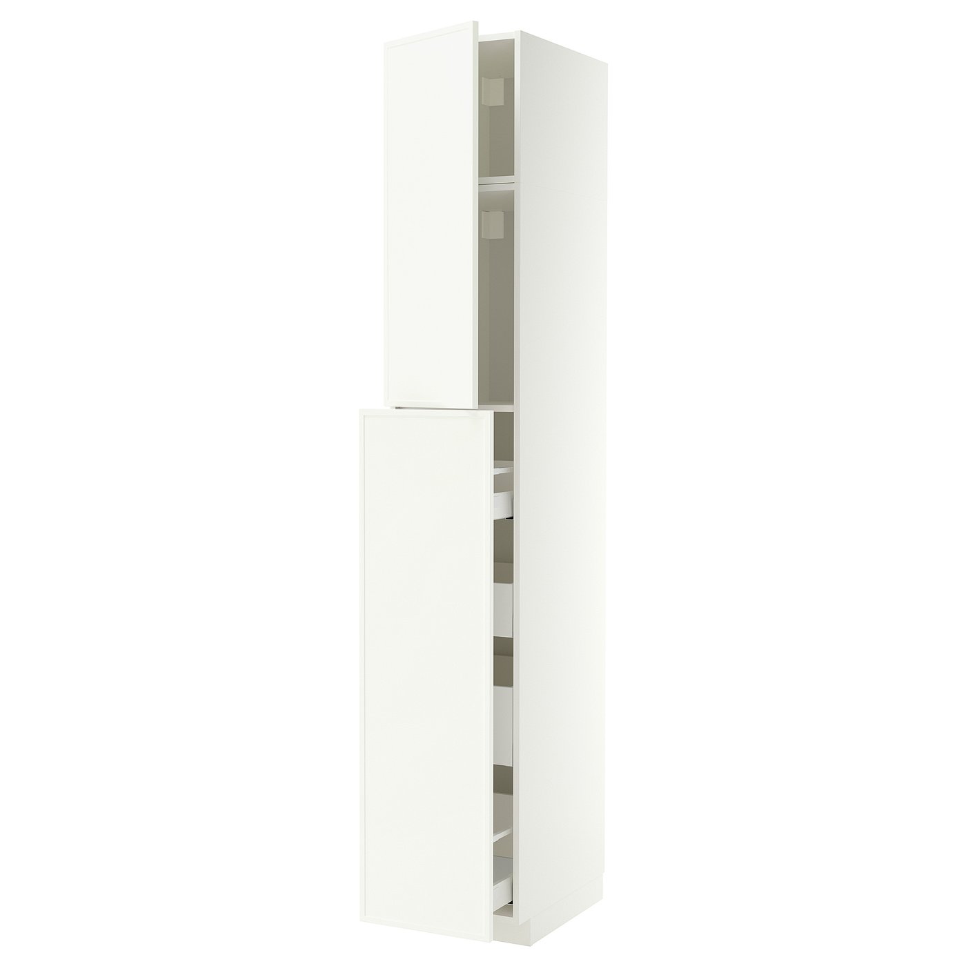 METOD / MAXIMERA hc w p-o func 1dr/4drw, white/Aspudden matt white, 40x60x240 cm