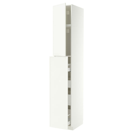 METOD / MAXIMERA hc w p-o func 1dr/4drw, white/Aspudden matt white, 40x60x240 cm
