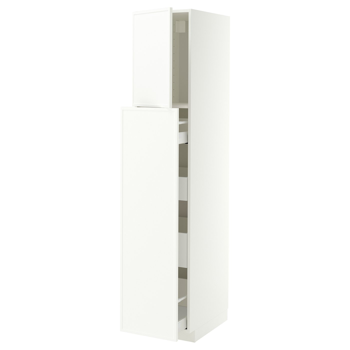 METOD / MAXIMERA hc w p-o func 1dr/4drw, white/Aspudden matt white, 40x60x200 cm