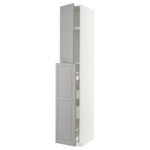 METOD / MAXIMERA - Hc w p-o func 1dr/4drw, white/Bodbyn grey ,
