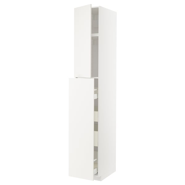 METOD / MAXIMERA hc w p-o func 1dr/4drw, white/Veddinge white, 40x60x240 cm