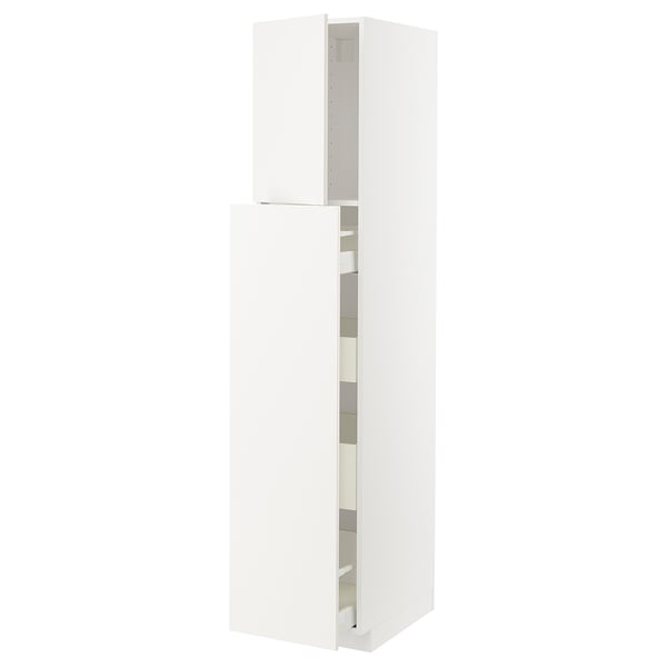 METOD / MAXIMERA hc w p-o func 1dr/4drw, white/Veddinge white, 40x60x200 cm