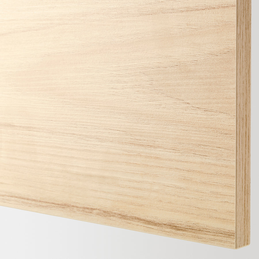 METOD / MAXIMERA high cabinet f built-in appliances, white/Askersund light ash effect, 60x60x240 cm