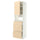 METOD / MAXIMERA high cabinet f built-in appliances, white/Askersund light ash effect, 60x60x220 cm
