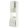METOD / MAXIMERA high cabinet f built-in appliances, white/Aspudden light grey, 60x60x220 cm