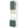 METOD / MAXIMERA high cabinet f built-in appliances, white/Aspudden dark grey-green, 60x60x240 cm