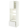 METOD / MAXIMERA high cabinet f built-in appliances, white Enköping/white wood effect, 60x60x200 cm