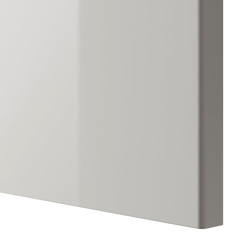 METOD / MAXIMERA high cabinet f built-in appliances, white/Ringhult light grey, 60x60x220 cm