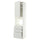 METOD / MAXIMERA high cab f oven w door/3 drawers, white/Aspudden light grey, 60x60x240 cm