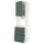METOD / MAXIMERA high cab f oven w door/3 drawers, white/Aspudden dark grey-green, 60x60x220 cm