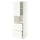 METOD / MAXIMERA hi cab f micro w door/2 drawers, white/Aspudden matt white, 60x60x200 cm