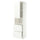 METOD / MAXIMERA hi cab f micro w door/2 drawers, white/Aspudden matt white, 60x60x220 cm
