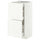 METOD / MAXIMERA base cab with 2 fronts/3 drawers, white/Aspudden matt white, 40x37 cm