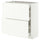 METOD / MAXIMERA base cab with 2 fronts/3 drawers, white/Aspudden matt white, 80x37 cm