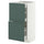 METOD / MAXIMERA base cab with 2 fronts/3 drawers, white/Aspudden dark grey-green, 40x37 cm