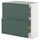METOD / MAXIMERA base cab with 2 fronts/3 drawers, white/Aspudden dark grey-green, 80x37 cm
