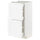 METOD / MAXIMERA base cab with 2 fronts/3 drawers, white Enköping/white wood effect, 40x37 cm