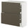 METOD / MAXIMERA base cab with 2 fronts/3 drawers, white/Havstorp brown-beige, 80x37 cm