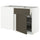 METOD / MAXIMERA - Corner base/cabinet/external element, white/Havstorp brown-beige, 128x68 cm - Width: 127.5 cm Depth: 67.5 cm Height: 88.0 cm Structural height: 80.0 cm.
