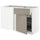 METOD / MAXIMERA corner base cab w drawer and p-out, white/Upplöv matt dark beige, 128x68 cm