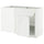 METOD / MAXIMERA - Base unit corner/drawer/top unit, white/Axstad matt white, 128x68 cm - Width: 127.5 cmDepth: 67.5 cmHeight: 88.0 cmFrame height: 80.0 cm