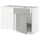 METOD / MAXIMERA - Base unit corner/drawer/top unit, white/Havstorp light grey, 128x68 cm - Width: 127.5 cmDepth: 67.5 cmHeight: 88.0 cmFrame height: 80.0 cm
