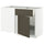 METOD / MAXIMERA - Base unit corner/drawer/top unit, white/Havstorp brown-beige, 128x68 cm - Width: 127.5 cmDepth: 67.5 cmHeight: 88.0 cmFrame height: 80.0 cm